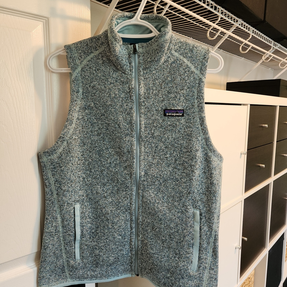 Patagonia Better Sweater Vest Full Zip Womens Blue